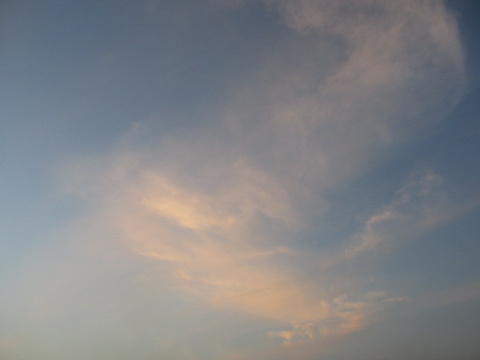 夕空と雲